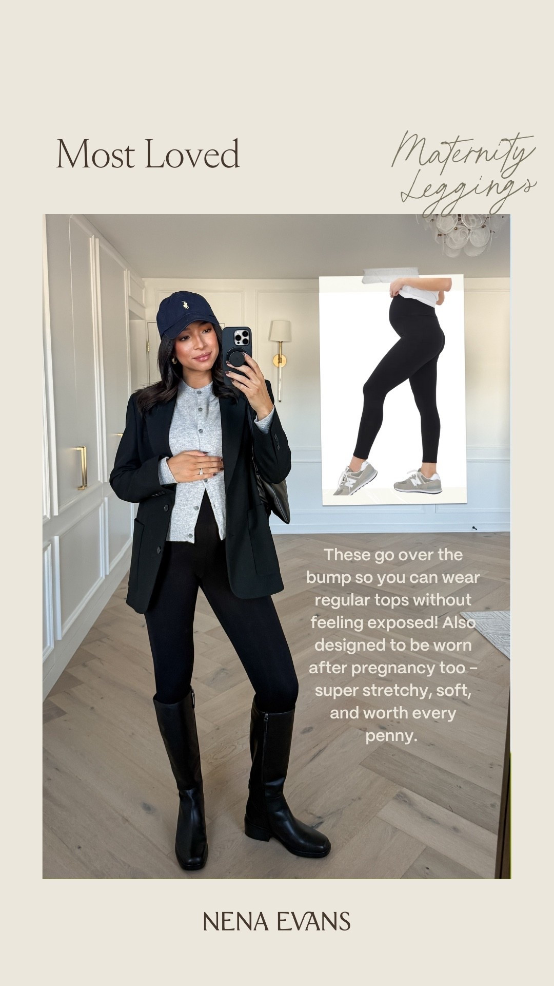 Your most loved last week 🖤 My go-to maternity leggings - wearing size S grey cardigan, size S black blazer, size S black leggings, boots fit tts 

Winter outfit
Winter fashion
Winter essentials 
Maternity outfit 
Bump style 

#LTKBump #LTKSeasonal #LTKFindsUnder100