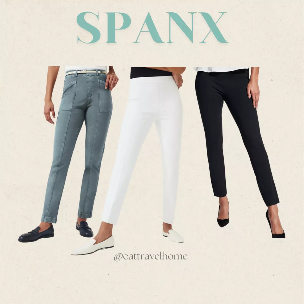 Spanx The Perfect Black Pant, Ankle 4-pocket Classic Pull On