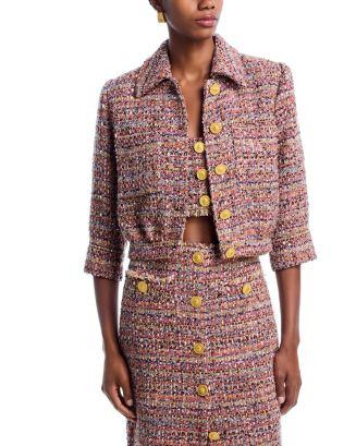Jia Tweed Crop Jacket | Bloomingdale's (US)