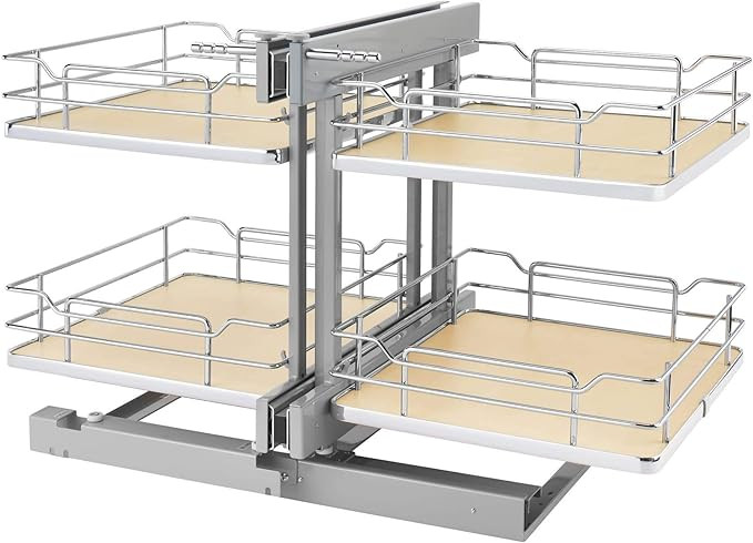 Rev-A-Shelf 18 in Maple Blind Corner Organizer Soft-Close, Standard | Amazon (US)