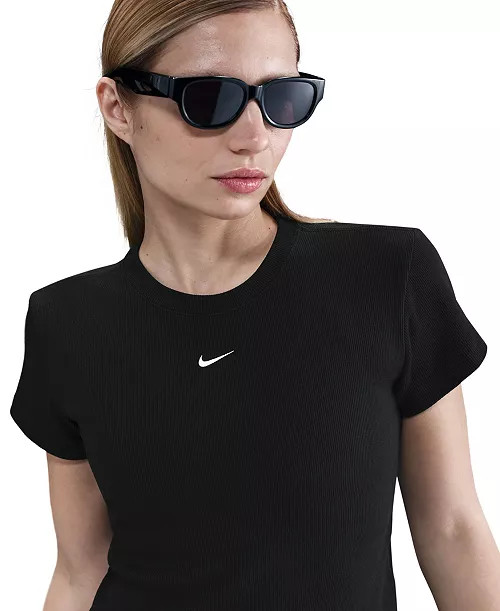 Sportswear Women's Tight Ribbed Short Sleeve T-Shirt | Macy's