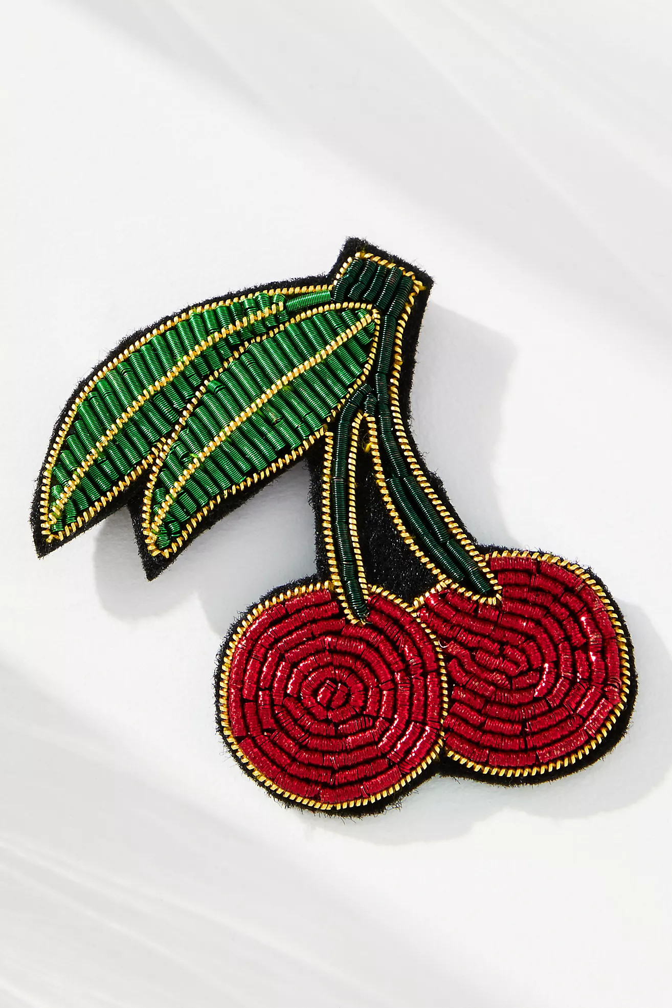 Small Beaded Icon Brooch | Anthropologie (US)