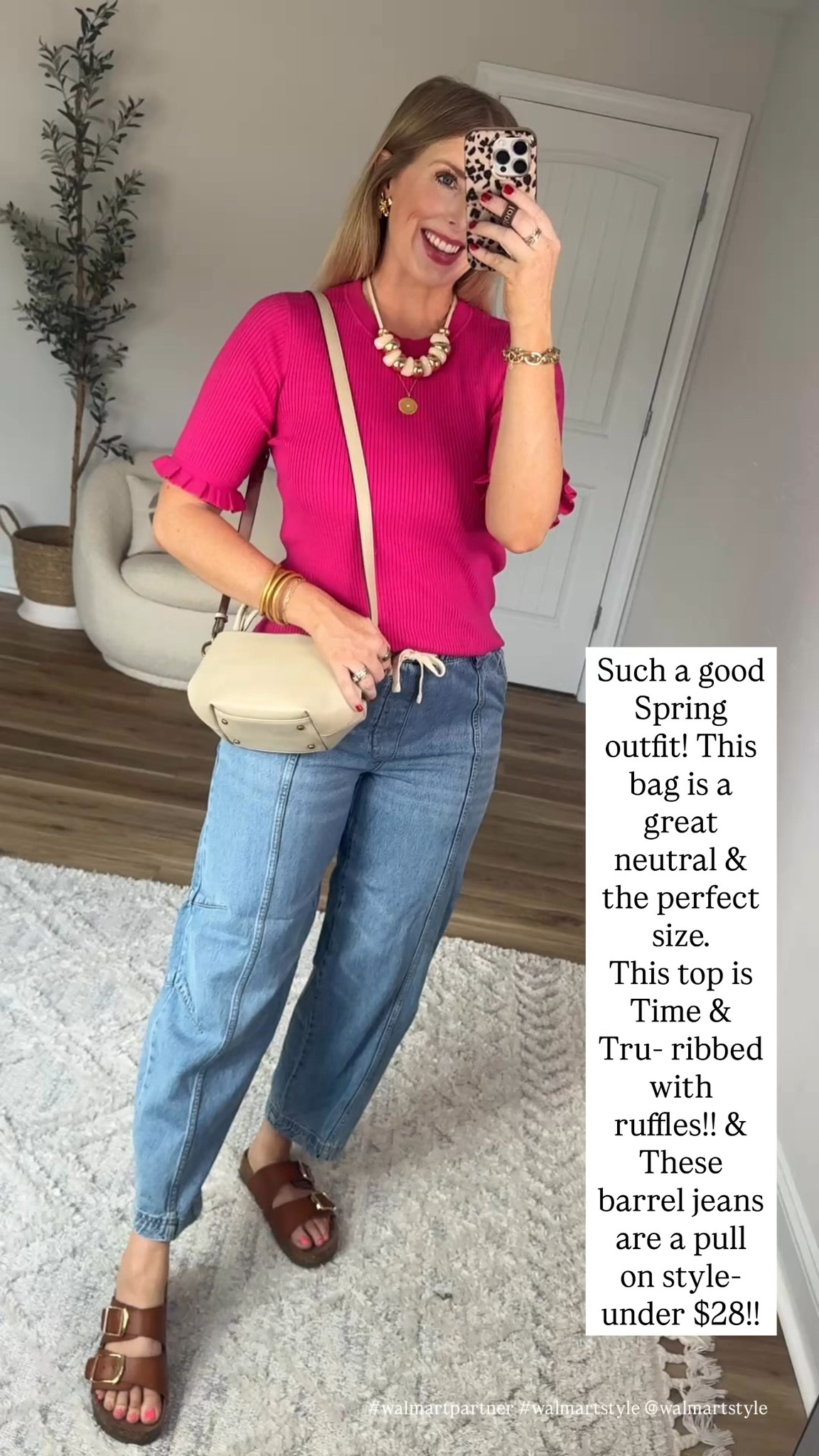 Walmart try on, spring style, time and tru, ribbed short sleeve sweater, ruffle sweater, barrel jeans 

#walmartpartner #walmartstyle @walmartstyle

#LTKgrwm #LTKootd