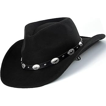 Western Cowboy Hat for Men Women Classic Fedora Hat with Buckle Belt (Size:M-L) | Amazon (US)