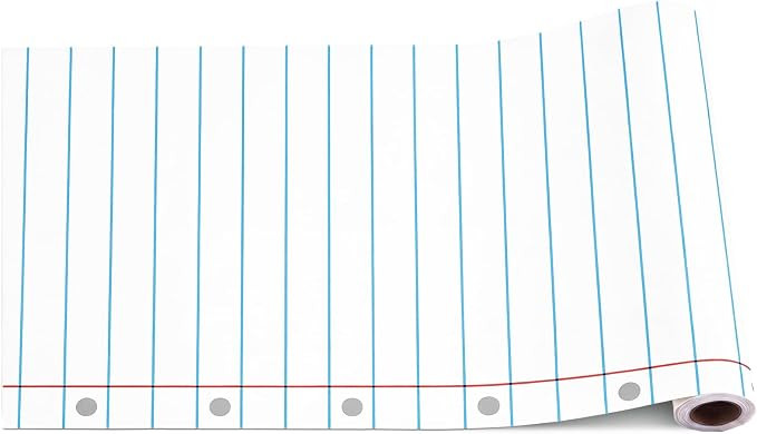 Fumete Notebook Paper Table Runner Roll Back to School Table Runner Tables Decoration 25' Long x ... | Amazon (US)