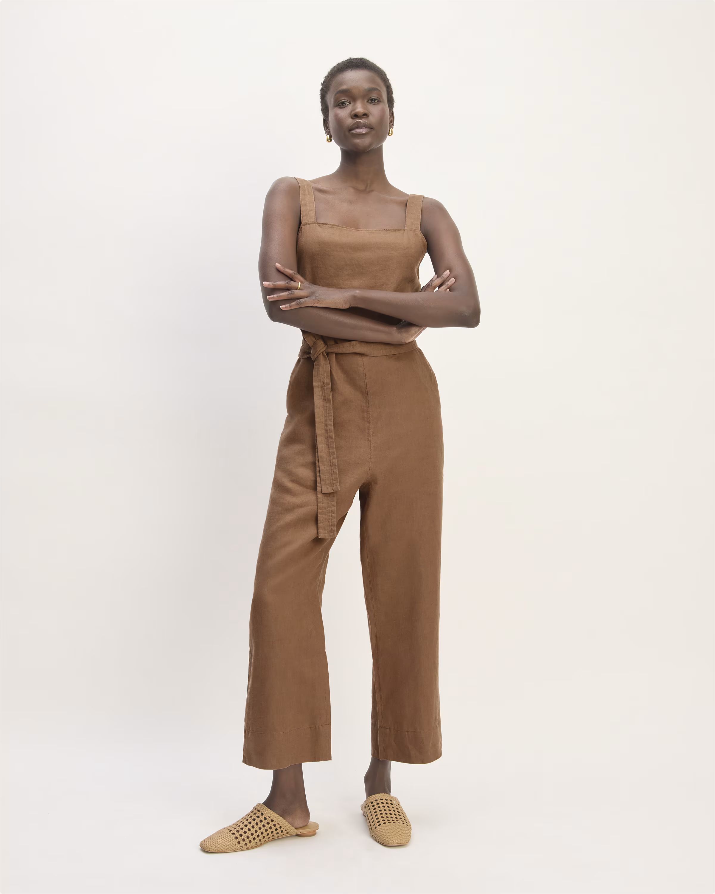 The Linen Side-Button Jumpsuit | Everlane