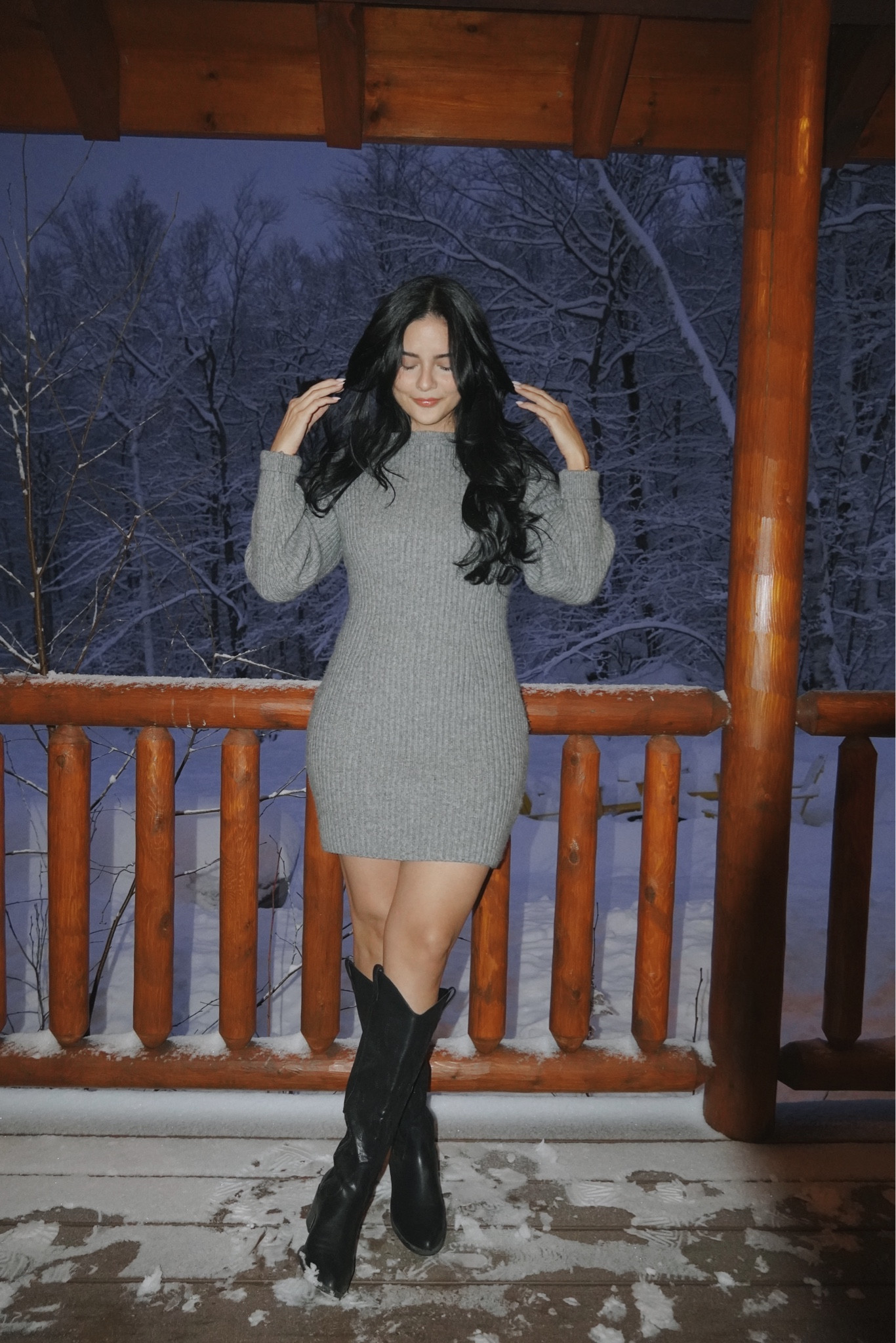 cozy outfit in the cabin 🤍

#LTKHoliday