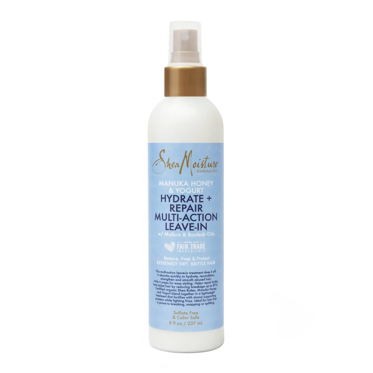 SheaMoisture Manuka Honey & Yogurt Hydrate + Repair Leave-In Conditioner Spray - 8 fl oz | Target