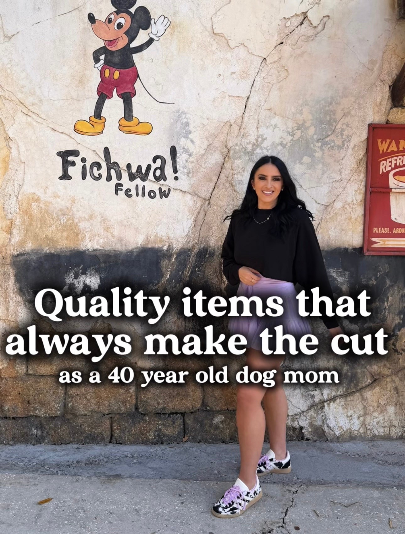 Qualify items that always make the cut as a 40 year old dog mom