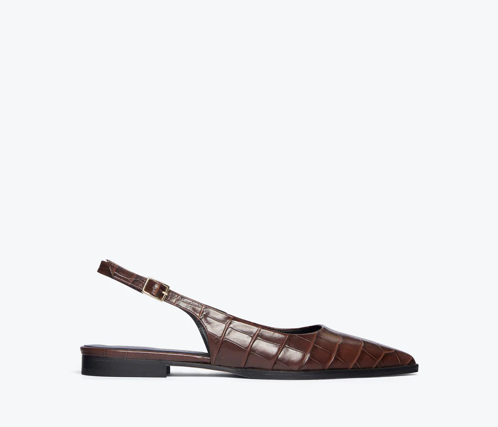 MARIE SLINGBACK POINT FLAT | Frēda Salvador