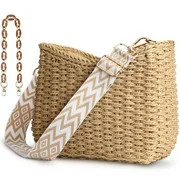 In 25+ people's carts Straw Beach Bag for Women Summer Woven Beach Tote Bag Shoulder Handbags Boh... | Walmart (US)