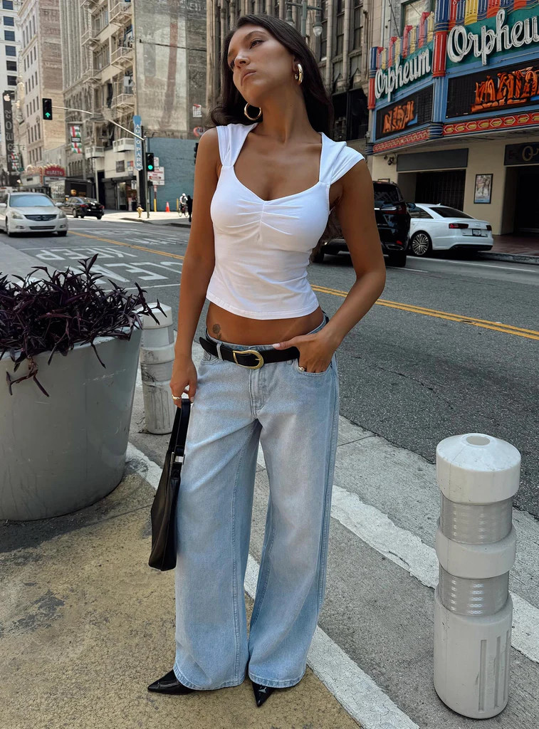 Ramos Low Rise Denim Jeans Light Wash | Princess Polly AU