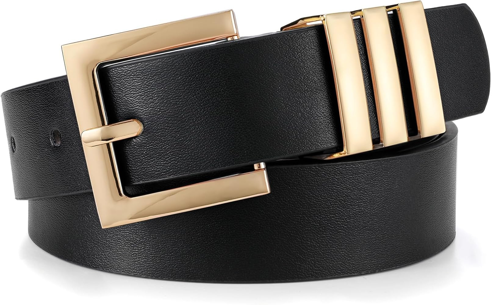 XZQTIVE Plus Size Women's Leather Belts for Jeans Pants Dress Fashion Ladies Waist Belt with Squa... | Amazon (US)