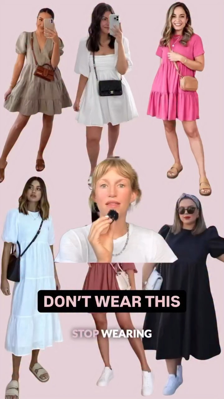 Three easy swaps to update your spring dress uniform. Comment DRESSES if you’d like links. 

1. We’re moving away from exaggerated puff sleeves and babydoll shapes. They read a little too precious and honestly a bit dated. Go for more relaxed, straighter silhouettes that feel effortless but still refined.

2. Skip the thick leather sandals. The shift is toward strappier, more minimal styles, or even a subtle jelly. They feel lighter and more current.

3. Ditch the crossbody bag. It cuts your outfit right in half and throws off the whole line. Go oversized, textured, or add a pop of color. It instantly makes everything feel more styled. 

Hope this helps!

#womensfashion #fyp #stylist #stylingtips