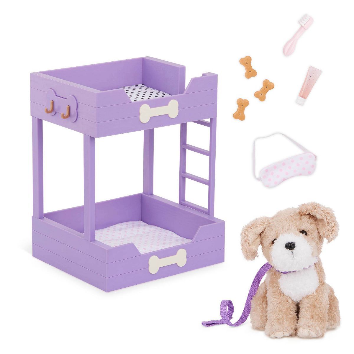Our Generation Pet Dog Plush & Bunk Bed Home Furniture Accessory Set | Target