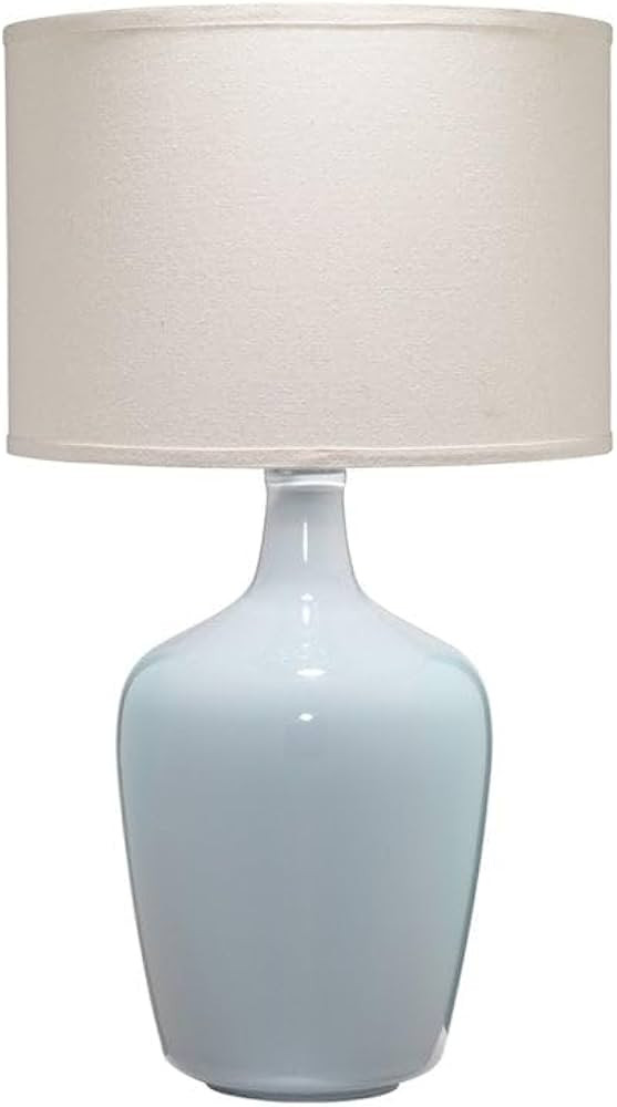 29.25" Transitional Glass Plum Jar Table Lamp in Dove Gray Finish | Amazon (US)