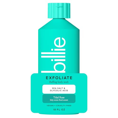 Billie Exfoliating Womens Body Wash, 18 fl oz, Sea Salt & Floral Scent, Vegan, Cruelty Free | Amazon (US)
