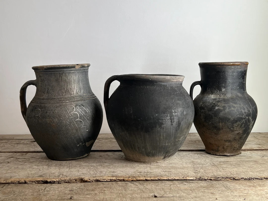 Ancient clay pot, Antique clay vessel, Rustic ceramic bowl, Pottery jug, Primitive rustic earthen... | Etsy (CAD)