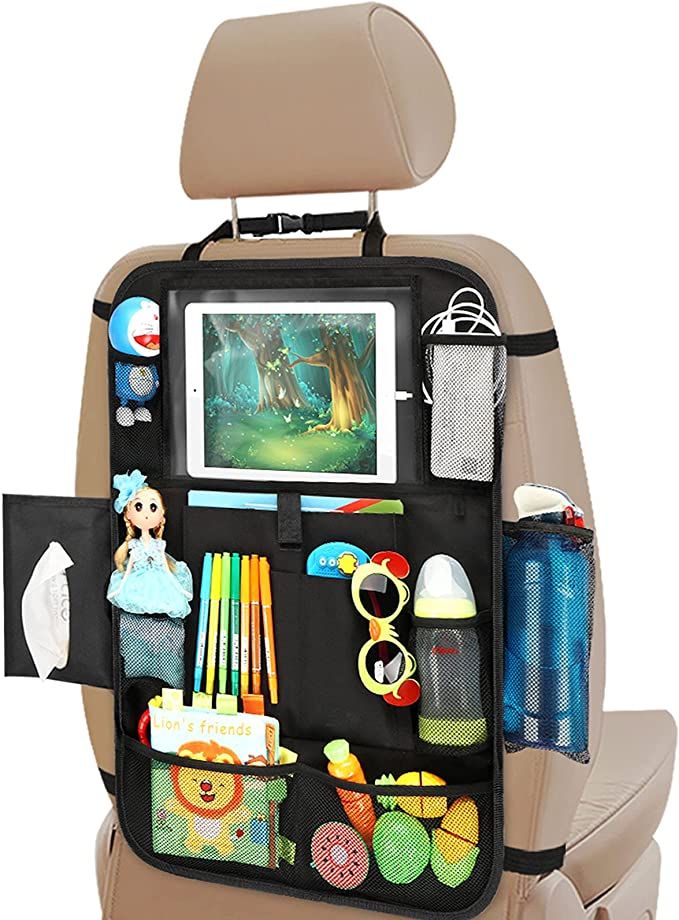 Backseat Car Organizer-1Pack, Kids Back Seat Organizers and Storage, Kick Mats Back Seat Protecto... | Amazon (US)