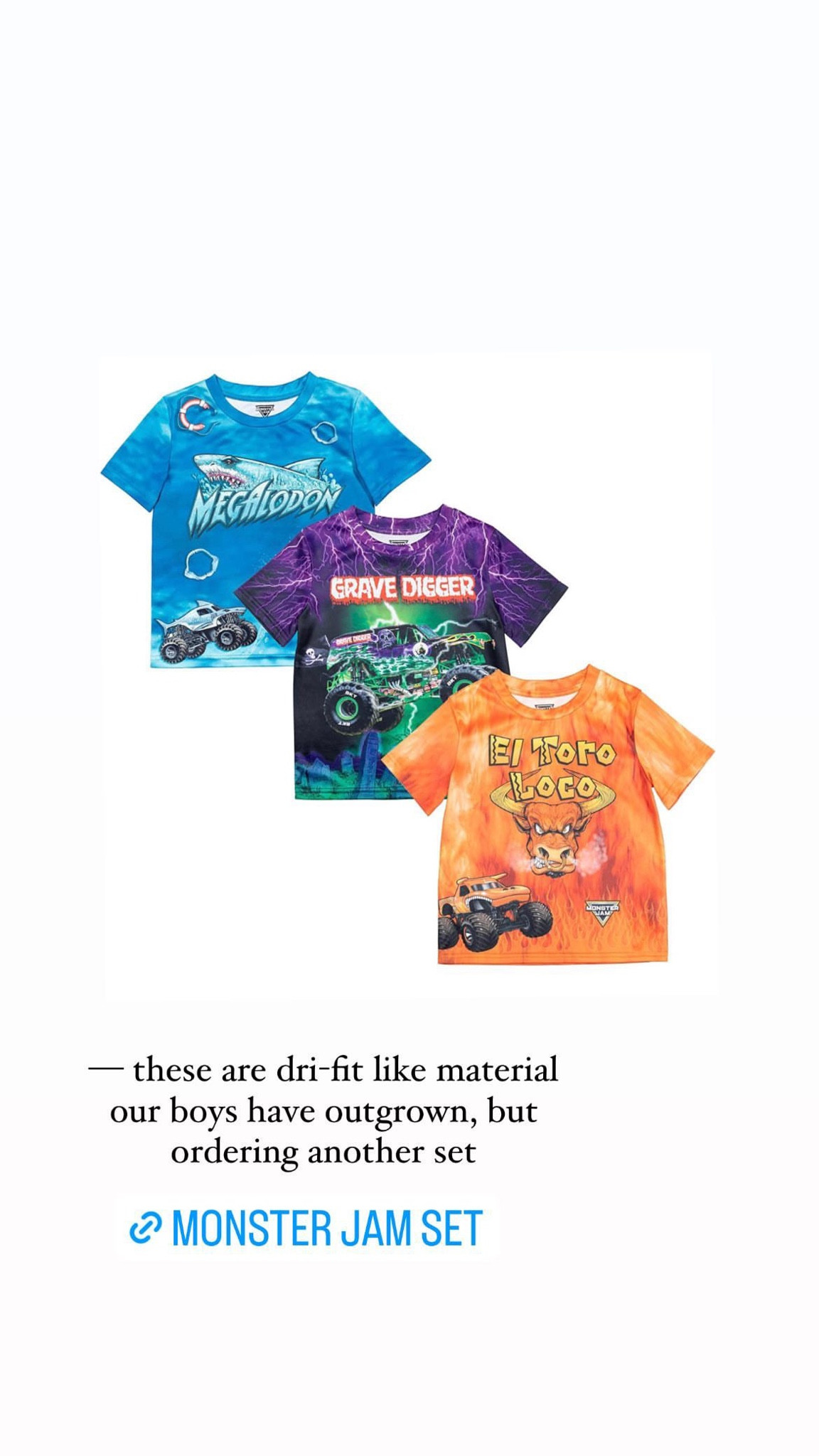 monster jam dri-fit t-shirt set for toddlers 

#LTKkids #LTKfit #LTKunder50