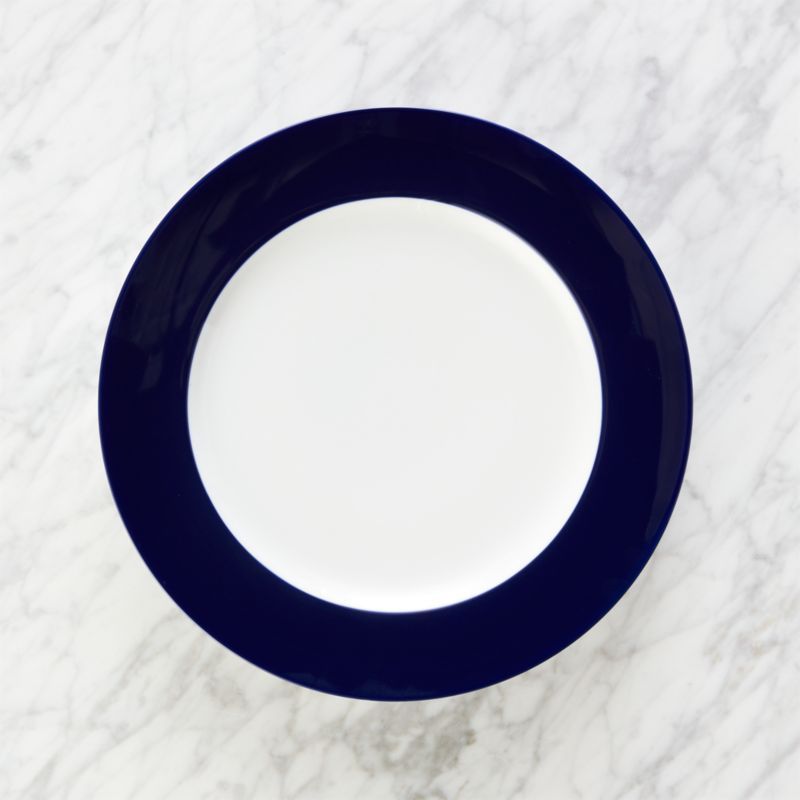 Maison Cobalt Blue Dinner Plate + Reviews | Crate and Barrel | Crate & Barrel