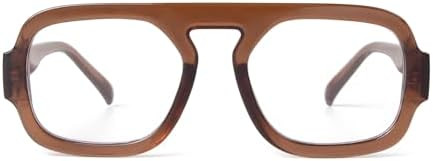 ADE WU Fashion Glasses for Women 70s Vintage Non Prescription Glasses Frames Retro Square Aviator... | Amazon (US)