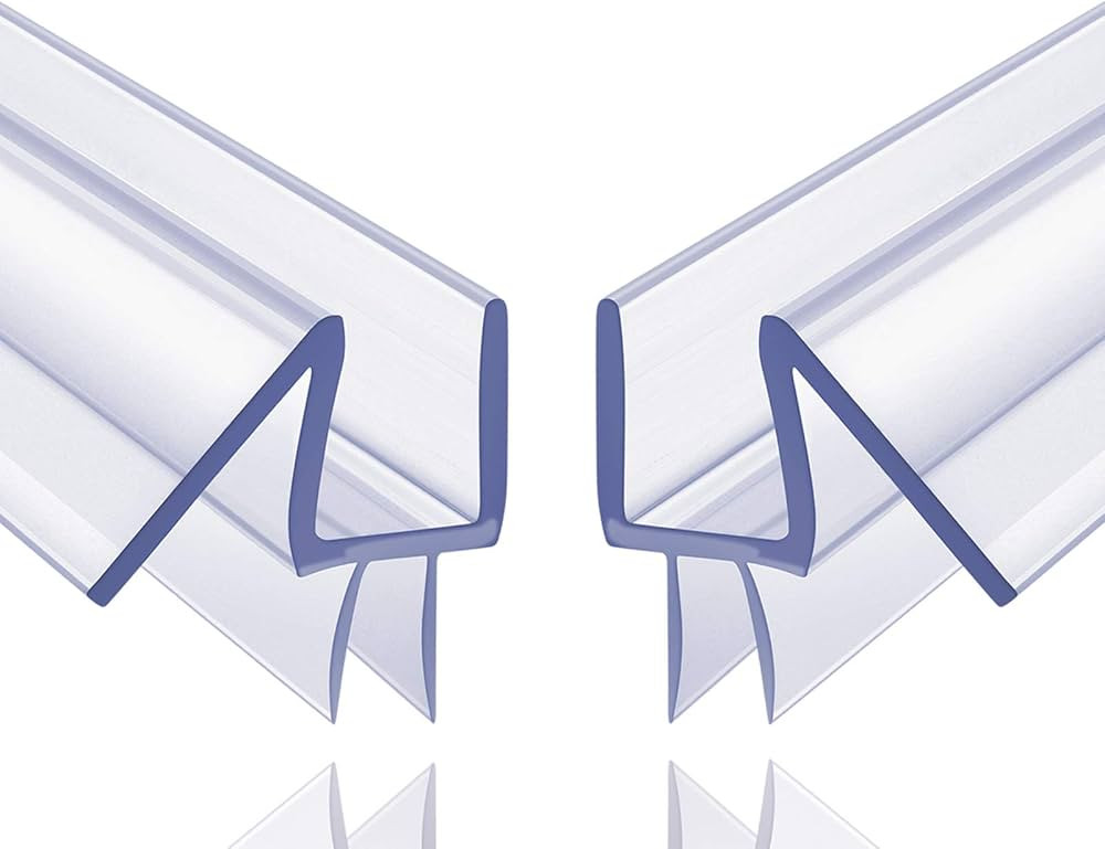 2-Pack Butecare Frameless Shower Door Bottom Seal for Glass Doors – Stop Shower Leaks and Creat... | Amazon (US)