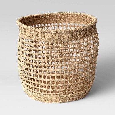 15" x 13" Decorative Woven Seagrass Basket Natural - Threshold™ | Target