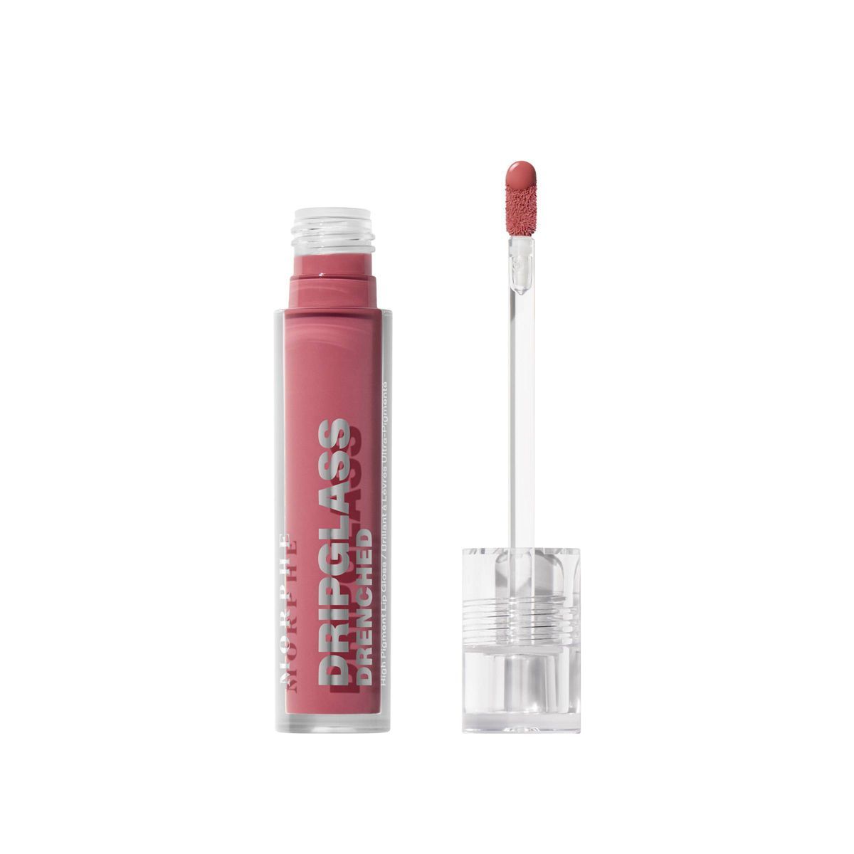 Morphe Dripglass Drenched High Pigment Lip Gloss - Mauve Splash - 0.12 fl oz - Ulta Beauty | Target