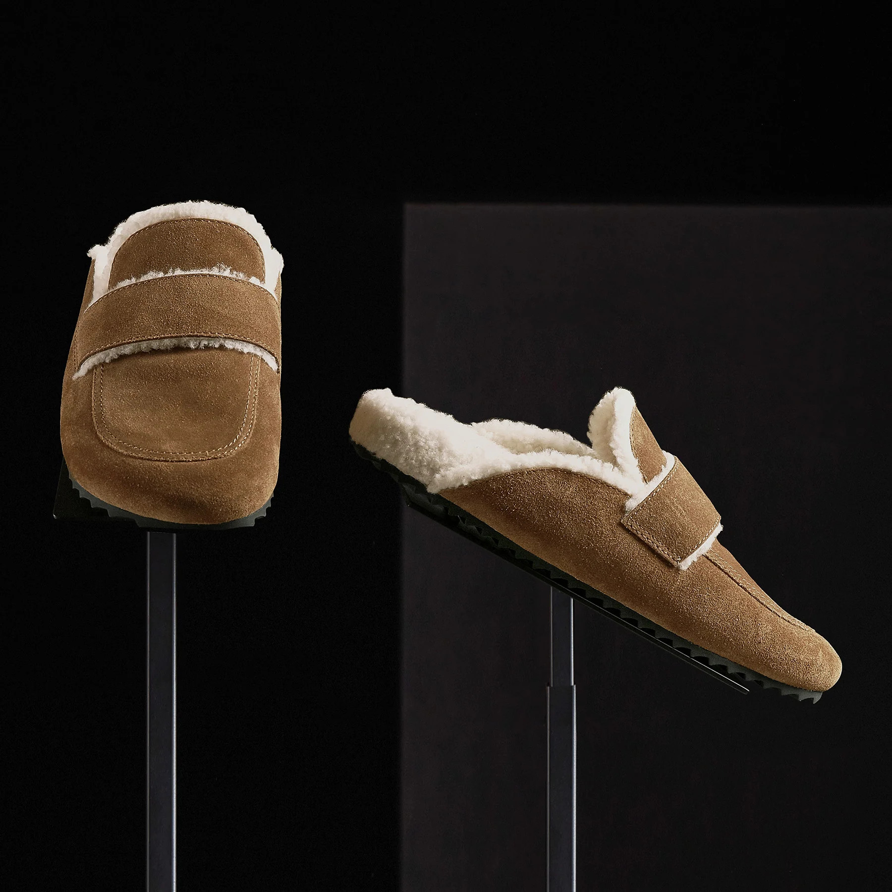 Women's Suede Shearling Loafer | James Perse (US)