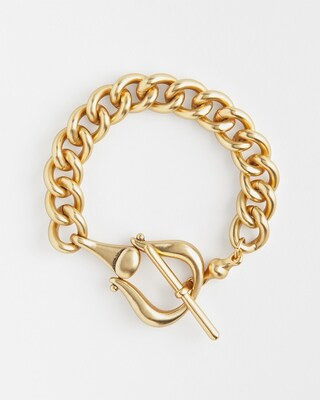 Gold Tone Horsebit Bracelet | Chico's