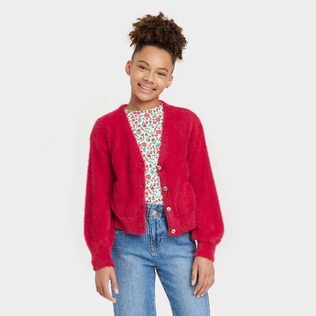 Girls' Eyelash Cardigan - Cat & Jack™ | Target