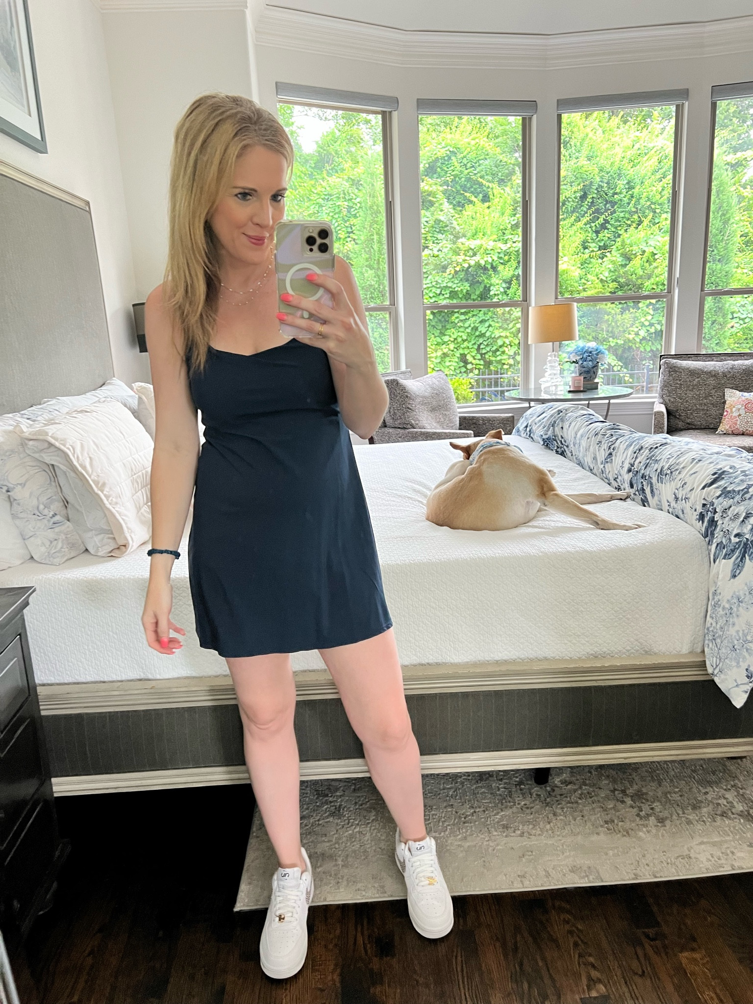 Abercrombie traveler dress 
Dress with shorts 
Travel dress 
Causal dress 
Summer causal dress 
Summer outfit 
summer style 
Nike Air Force ones 


#LTKActive #LTKTravel #LTKFindsUnder100