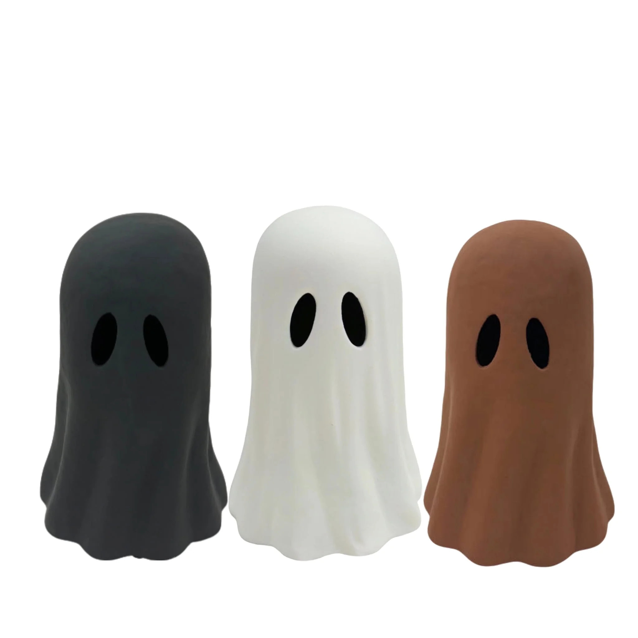 Halloween  Paper Mache Ghost Tabletop Decoration, Resin Ghost Tabletop Decoration, White+Brown+Bl... | Walmart (US)