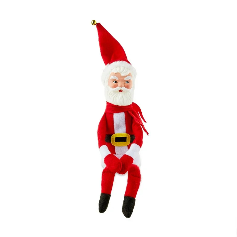 Mr. Christmas 6.5" Decorative White Santa Knee Hugger, Red | Walmart (US)