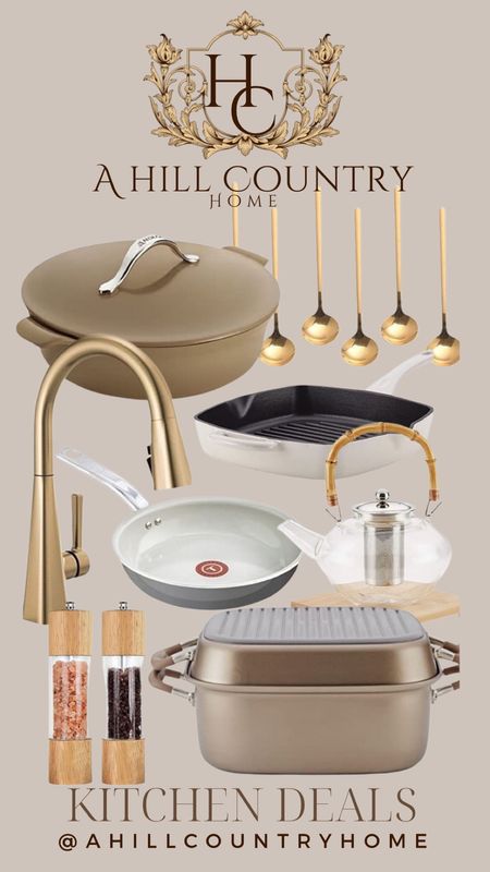 Kitchen deals from Amazon! 

Follow me @ahillcountryhome for daily shopping trips and styling tips 

Amazon finds, gift guide, soft idea, Black Friday deals, Amazon deals, Amazon kitchen, brass kitchen faucet, gold faucet, tea kettle, cookware, gold mixing spoons, pans, salt and pepper dispenser 



#LTKHoliday #LTKhome #LTKGiftGuide