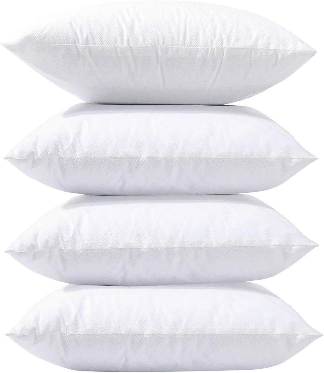 Phantoscope 20 x 20 Pillow Inserts, Set of 4 Hypoallergenic Square Form Decorative Throw Pillow I... | Amazon (US)