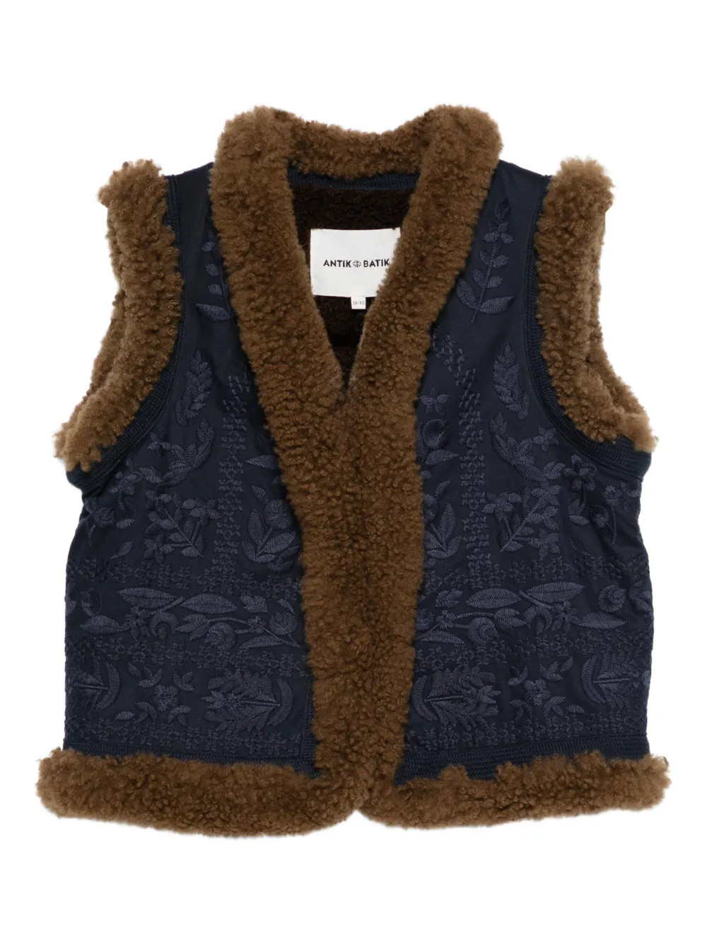 Antik Batik floral-embroidery Waistcoat | Blue | FARFETCH IE | Farfetch Global