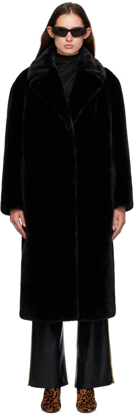Black Maria Faux-Fur Coat | SSENSE