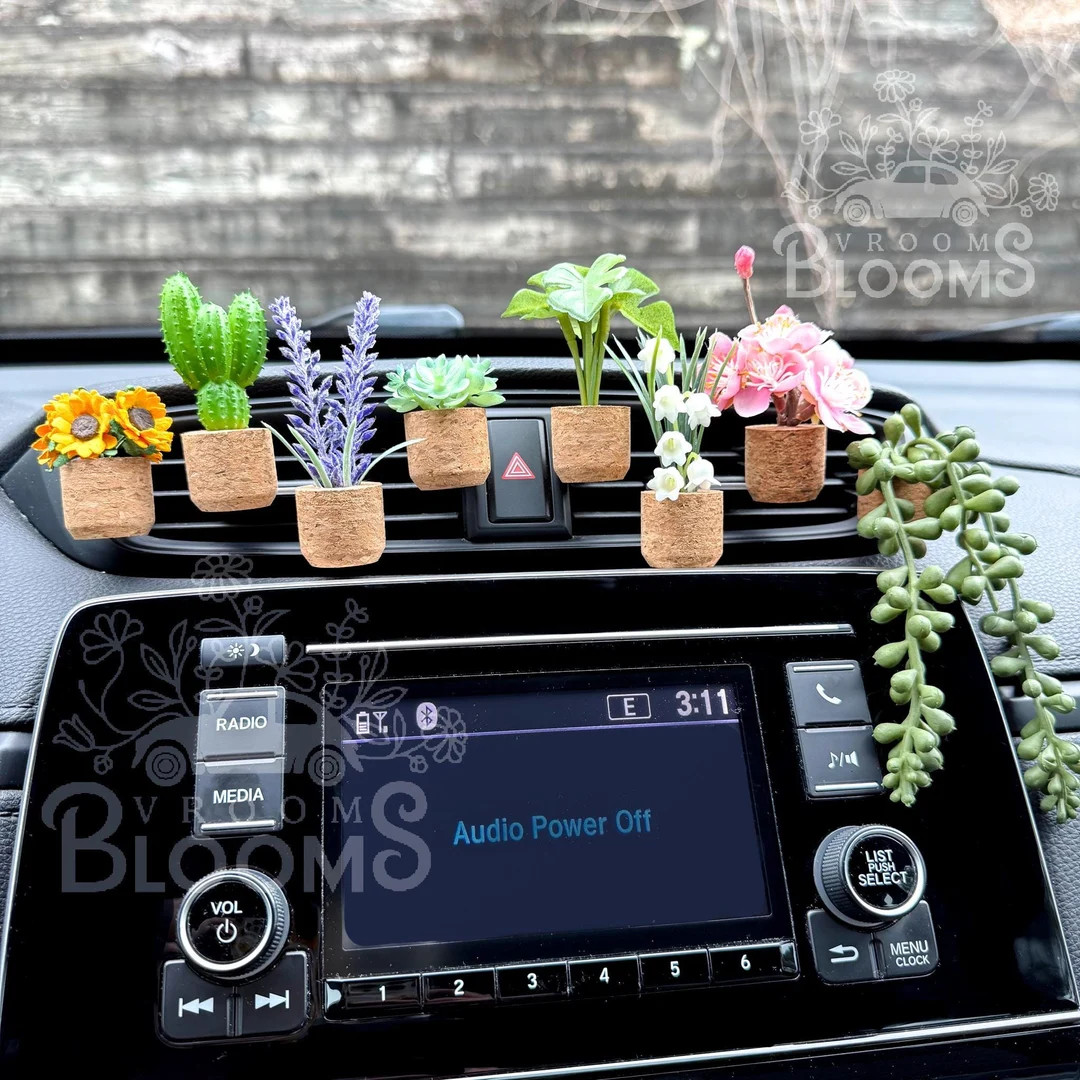 CAR AIR FRESHENER | Plant Vent Clip | Car Accessories | Car Oil Diffuser | Car Essential Oil Diff... | Etsy (US)