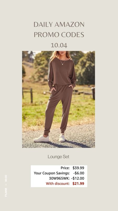 October 4th Amazon fall fashion promo codes and daily deals today. Loungewear. Fall outfits. Petite autumn outfit. Midsize outfit inspo. Casual fall outfit ideas

#LTKfindsunder100 #LTKxPrime #LTKmidsize