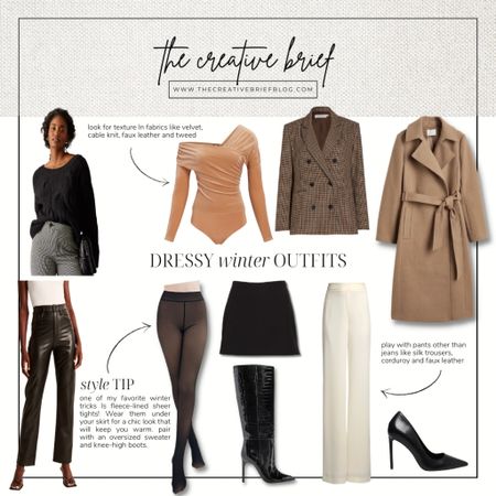 Let Me Style You: Dressy Winter Outfits

Valentines Day outfit, Valentine’s Day, wedding guest dress, work outfit, vacation outfits, home, business casual, fleece lined tights, knee high boots, blazer plaid, faux leather pants  

#LTKstyletip #LTKworkwear #LTKSeasonal