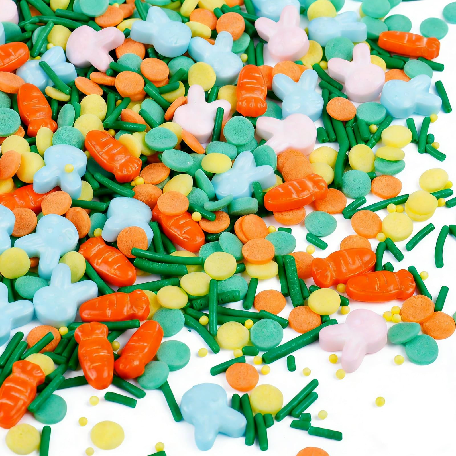 Easter Sprinkles for Cake Decorating - Edible Bunny, Carrot, Confetti, Jimmy & Pearl Sprinkles Mi... | Amazon (US)