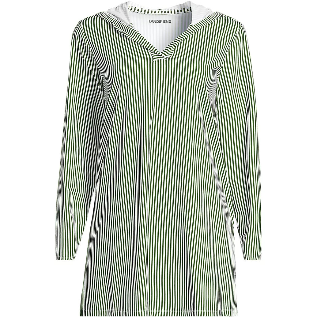 Women's SunShade UPF 50 Hooded Mini Swim Swim Cover-Up Dress | Lands' End (US)