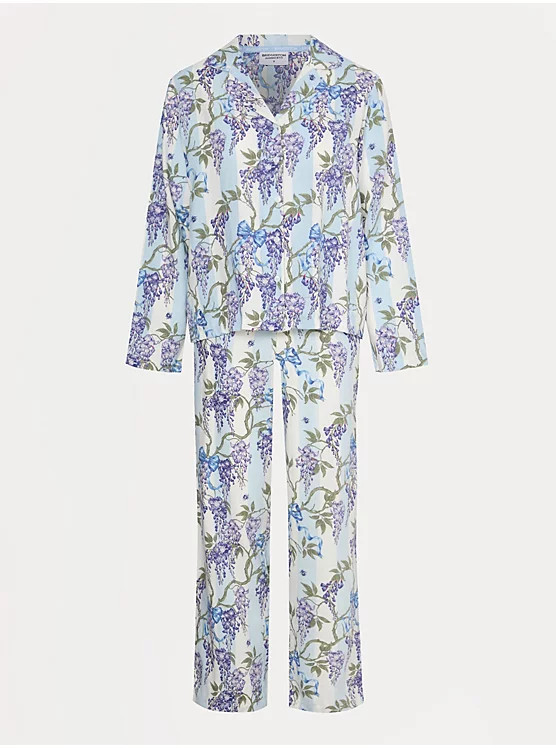 Bridgerton Striped Floral Shirt Pyjamas | George
