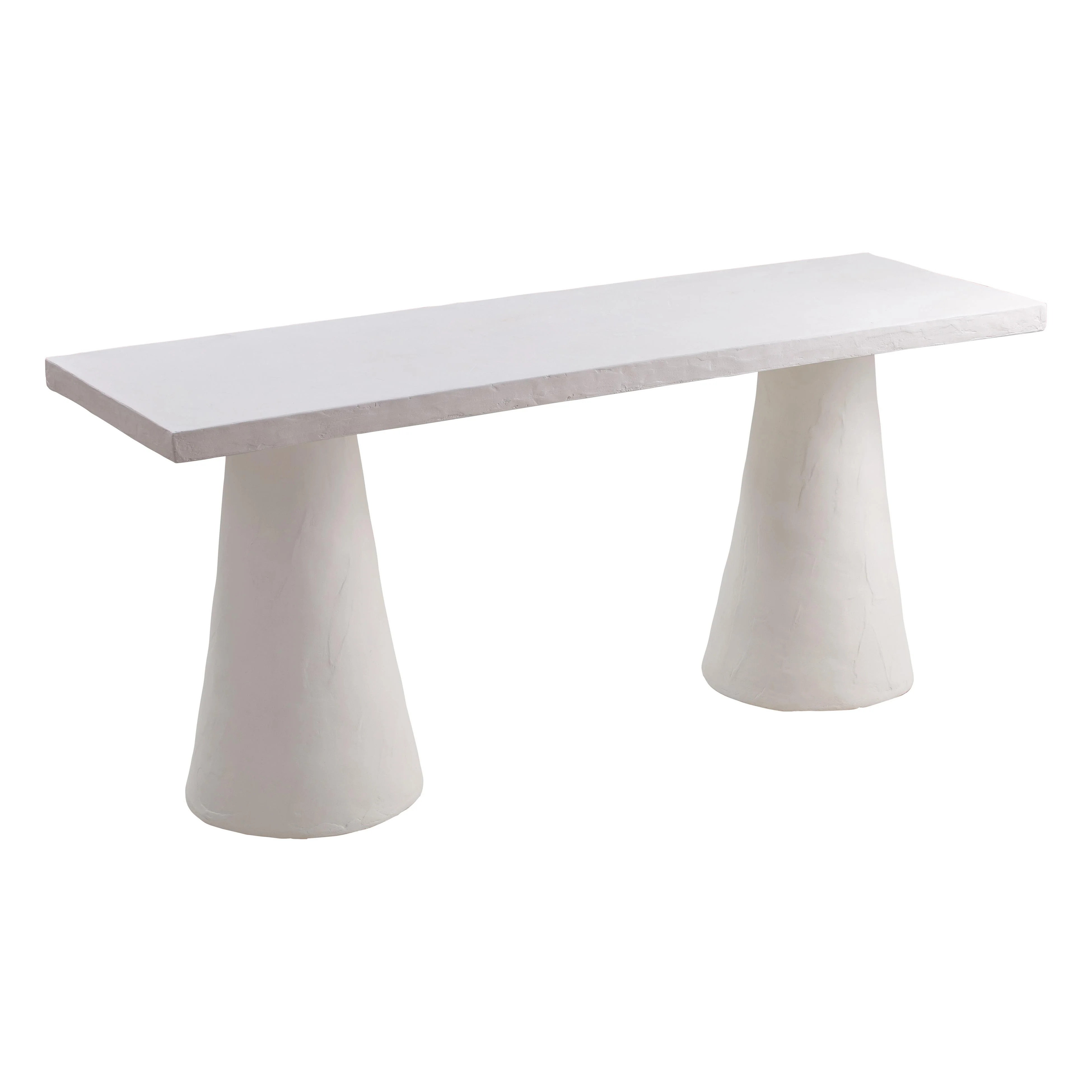 Dayana 68.5" Desk in Faux Plaster | TOV Furniture