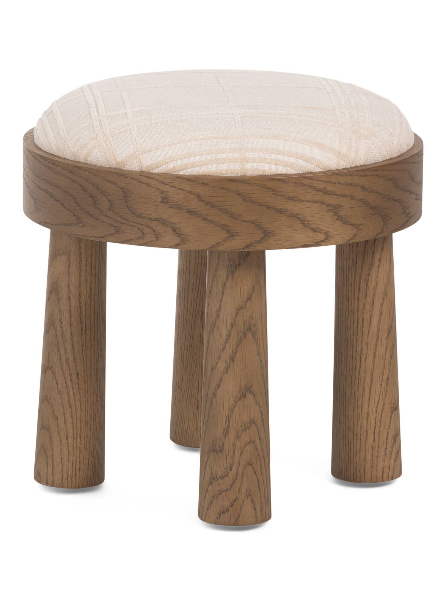 20x19.5 Louise Solid Oak Frame Ottoman | TJ Maxx