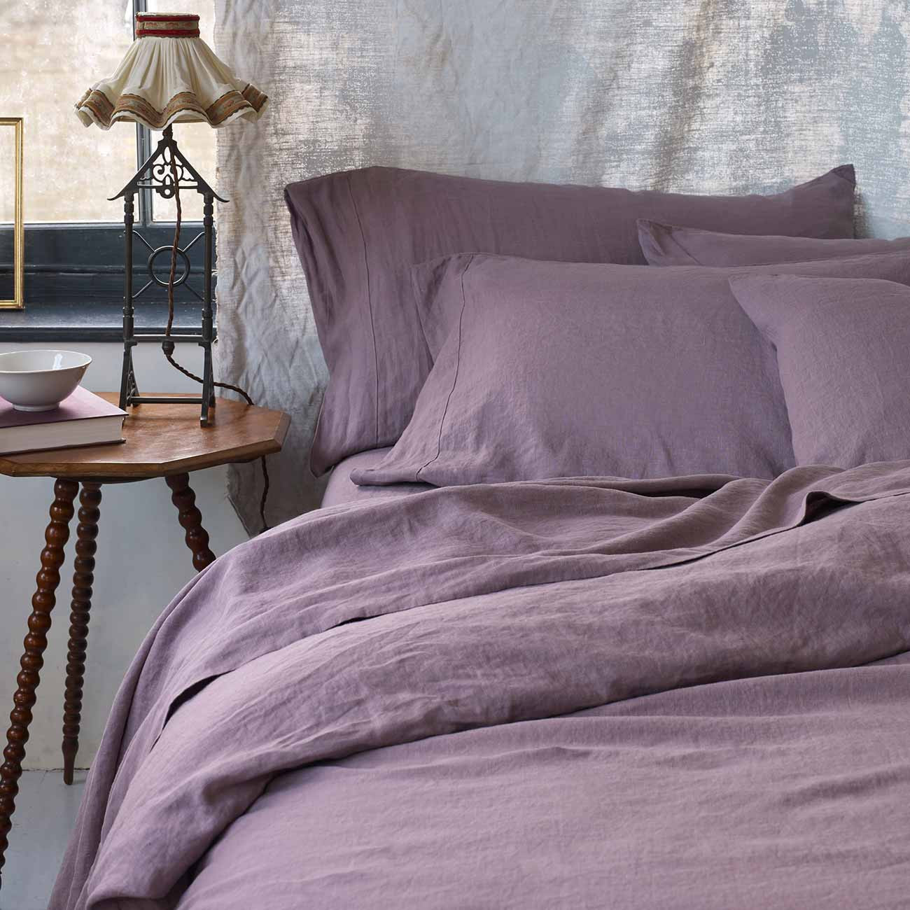 Elderberry Linen Duvet Cover | Piglet