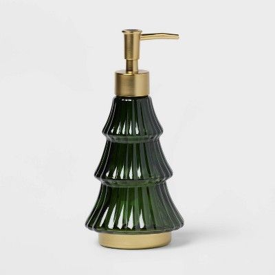 Christmas Tree Soap Pump Dark Green - Threshold™ | Target