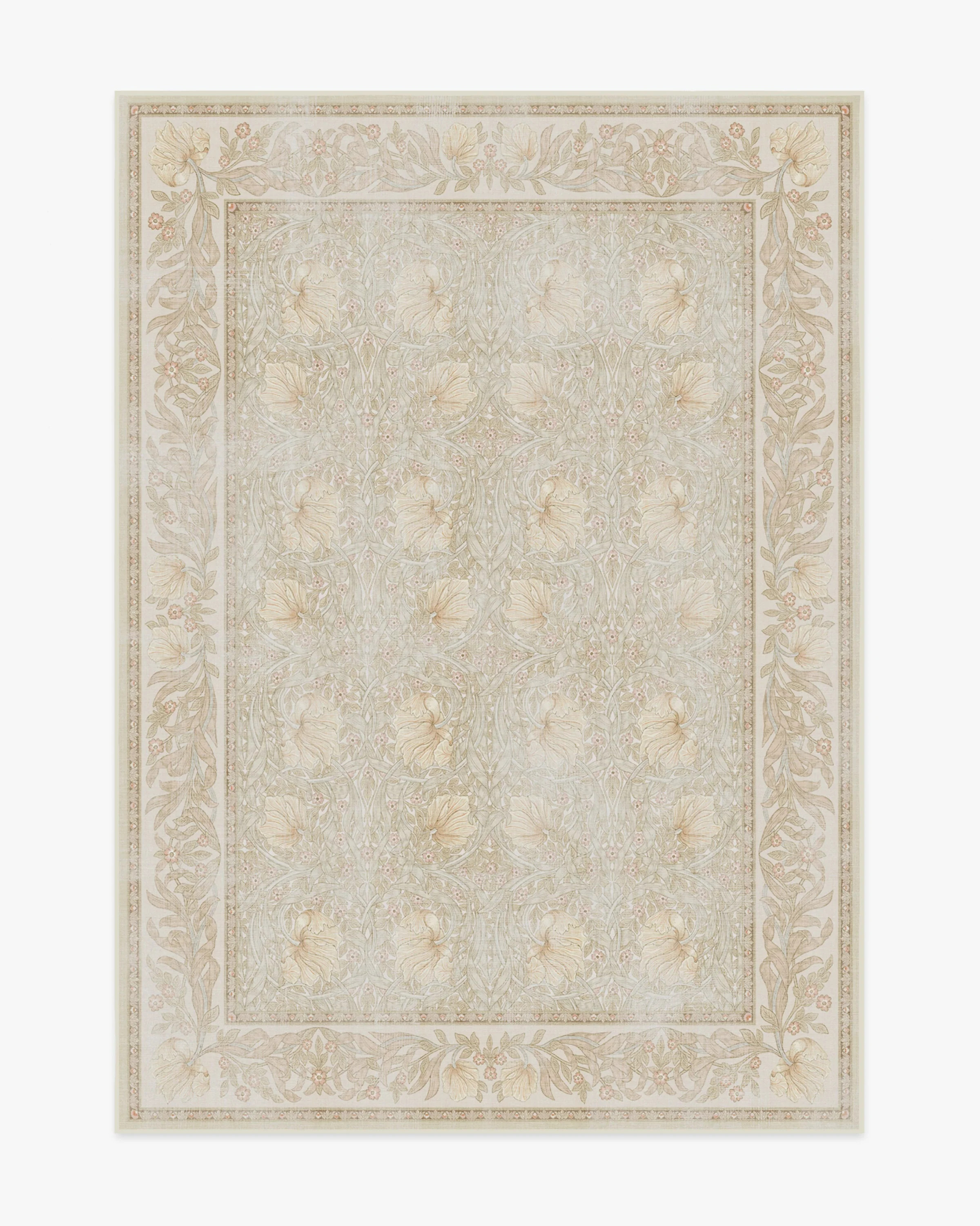 Pimpernel Vintage Blush Rug by Morris & Co. | Ruggable US | Ruggable